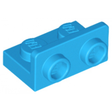 dark azure bracket 1 x 2 - 1 x 2 inverted