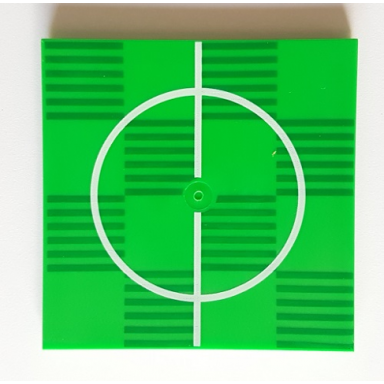 tile 6 x 6 with bottom tubes with soccer football pitch center circle pattern