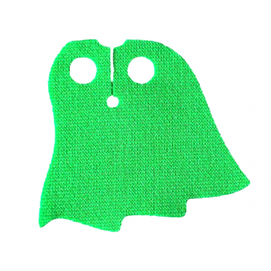 minifigure cape cloth asymmetrical 4 points rounded - spongy stretchable fabric