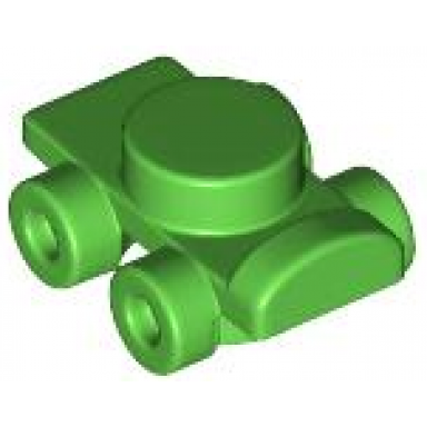 bright green minifigure footgear roller skate
