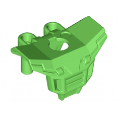 bright green minifigure armor space with square shoulder protection