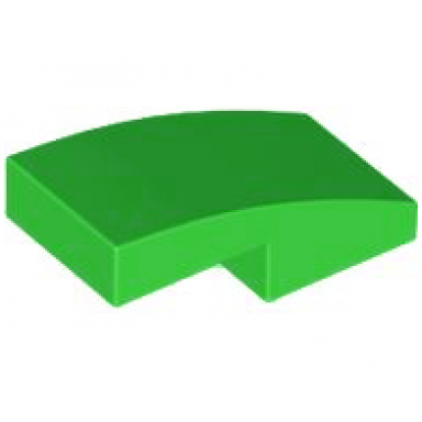 bright green slope curved 2 x 1 x 2 3