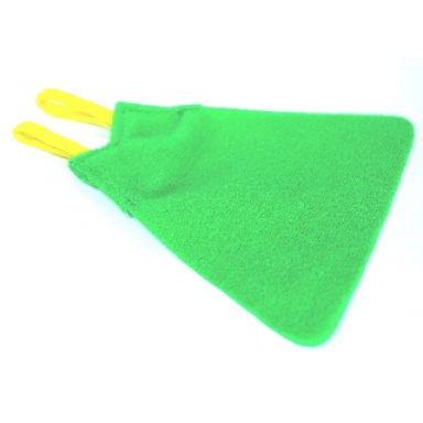 bright green duplo wear cloth cape with elastic loops