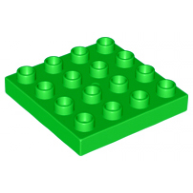 bright green duplo plate 4 x 4