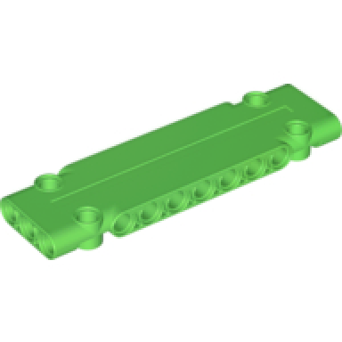bright green technic panel plate 3 x 11 x 1