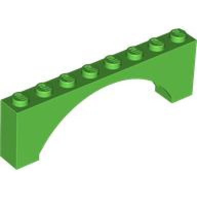 bright green arch 1 x 8 x 2 raised