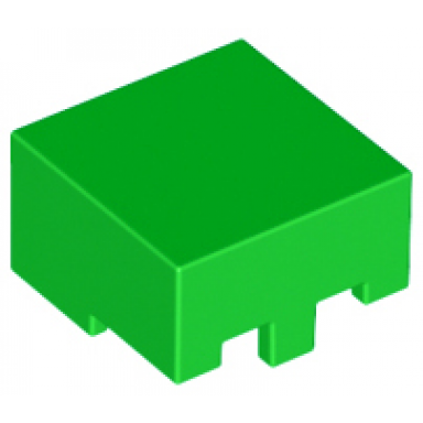 bright green minifigure headgear helmet rectangular minecraft