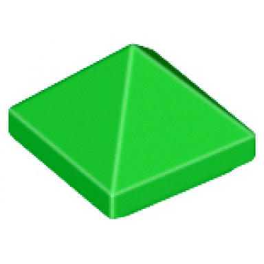 bright green slope 45 1 x 1 x 2 3 quadruple convex pyramid