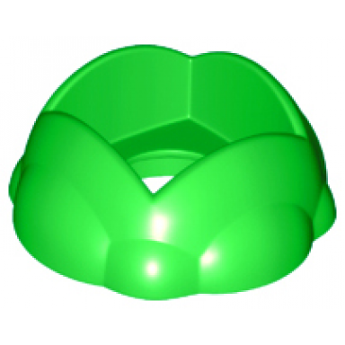 bright green duplo rock round with hole in center