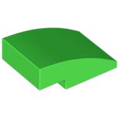 bright green slope curved 3 x 2