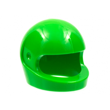 bright green minifigure headgear helmet motorcycle standard