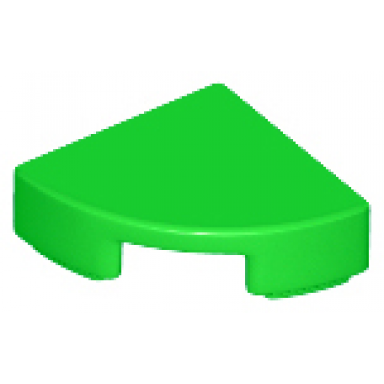 bright green tile round 1 x 1 quarter