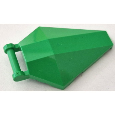bright green windscreen 6 x 4 x 1 hexagonal with bar handle