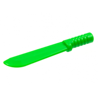 bright green minifigure weapon machete