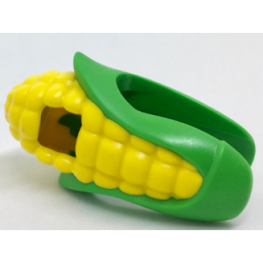 minifigure headgear head cover costume corn cob suit with yellow corn kernels pattern