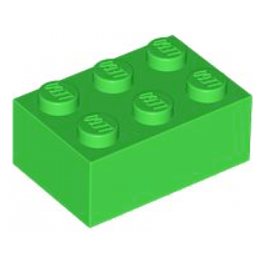 bright green brick 2 x 3