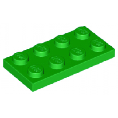 bright green plate 2 x 4