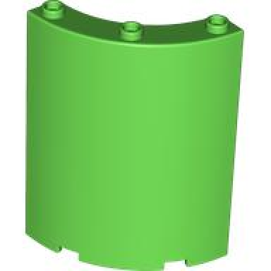 bright green cylinder quarter 4 x 4 x 6