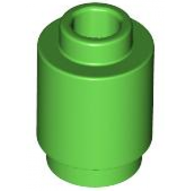 bright green brick round 1 x 1