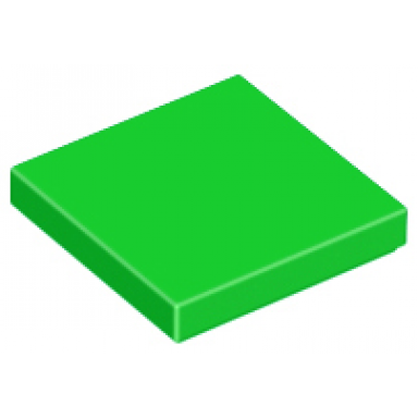 bright green tile 2 x 2