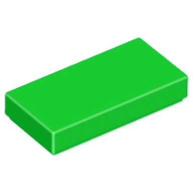 bright green tile 1 x 2