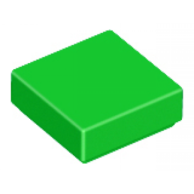 bright green tile 1 x 1