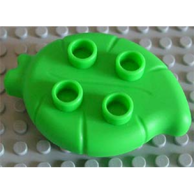 duplo plant leaf single with 4 top studs