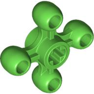 bright green technic knob cog gear wheel with axle hole orientation