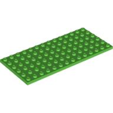 bright green plate 6 x 14