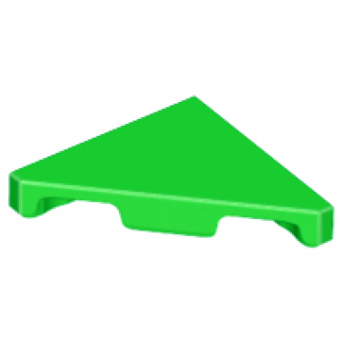 bright green tile modified 2 x 2 triangular