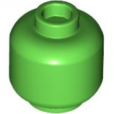 bright green minifigure head plain