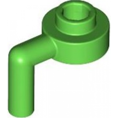 bright green plate round 1 x 1 open stud with bar arm down