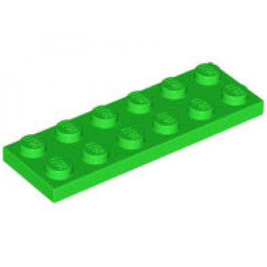 bright green plate 2 x 6