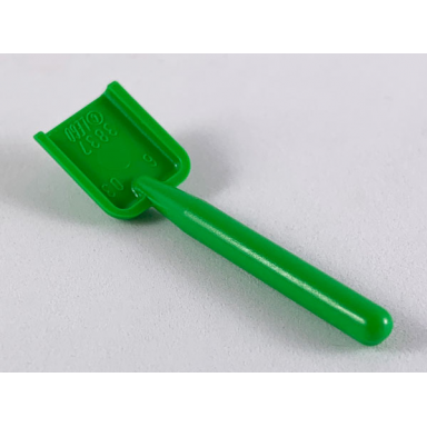 bright green minifigure utensil shovel spade - handle with round end