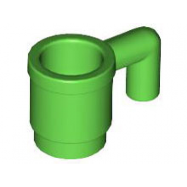 bright green minifigure utensil cup