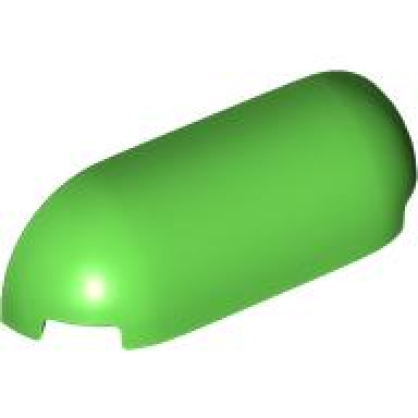 bright green slope curved 1 x 4 with rounded ends