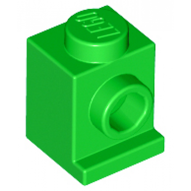 bright green brick modified 1 x 1 with headlight