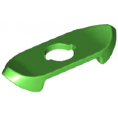 bright green minifigure armor shoulder pads with pointed ends