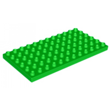 bright green duplo plate 6 x 12