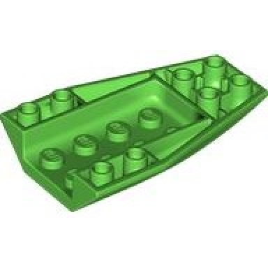 bright green wedge 6 x 4 triple inverted curved