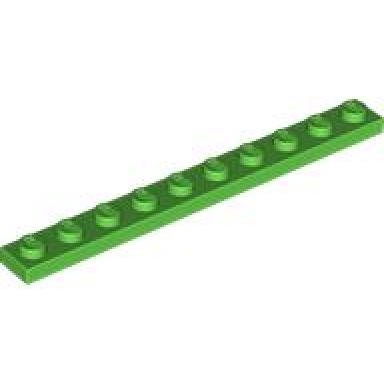 bright green plate 1 x 10
