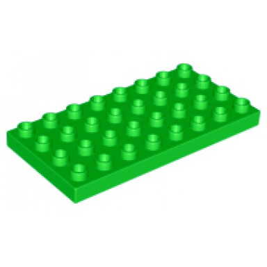 bright green duplo plate 4 x 8