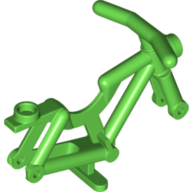 bright green bicycle frame