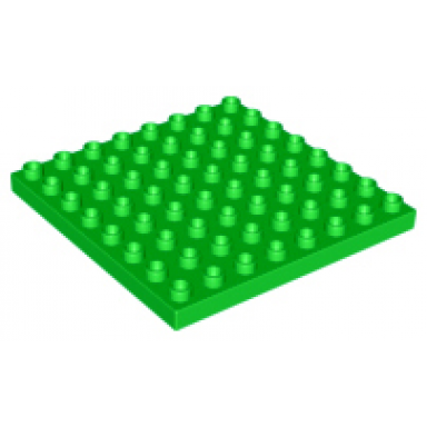 bright green duplo plate 8 x 8