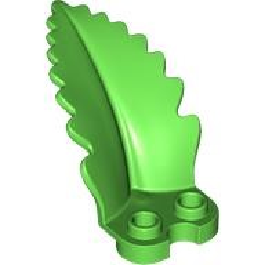 plant plate round 1 x 2 with curved upright leaf