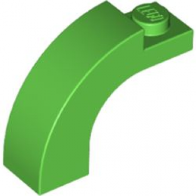 bright green arch 1 x 3 x 2 curved top