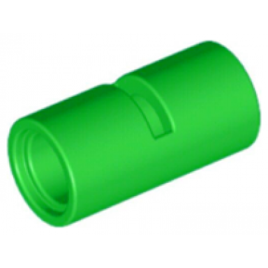 bright green technic pin connector round 2l with slot pin joiner round