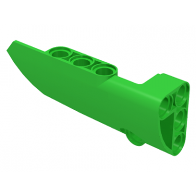 bright green technic panel fairing 3 small smooth long side a