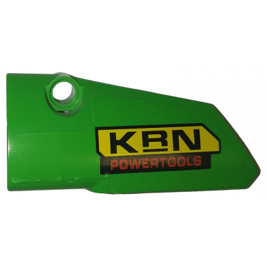 bright green technic panel fairing 3 small smooth long side a with krn powertools pattern sticker - set 42039