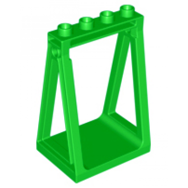 bright green duplo swing frame